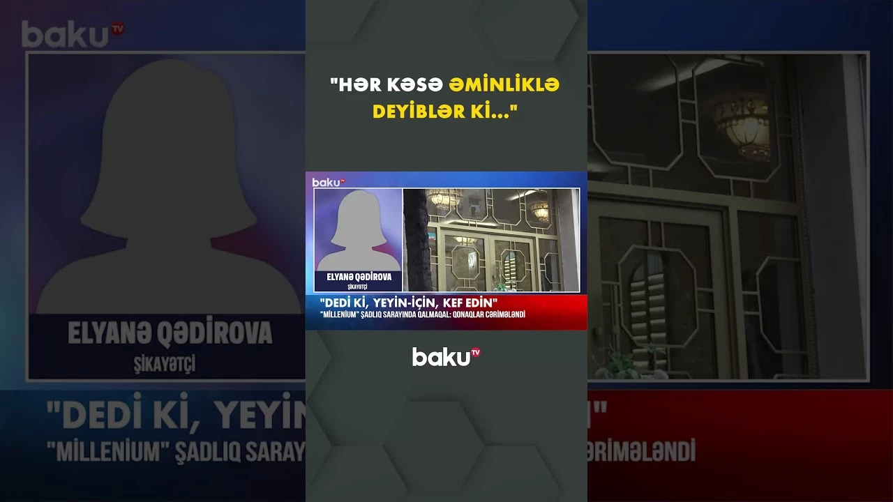 "Məlum oldu ki ..." | Şadlıq Sarayında qonaqlar cərimələndi - Baku TV