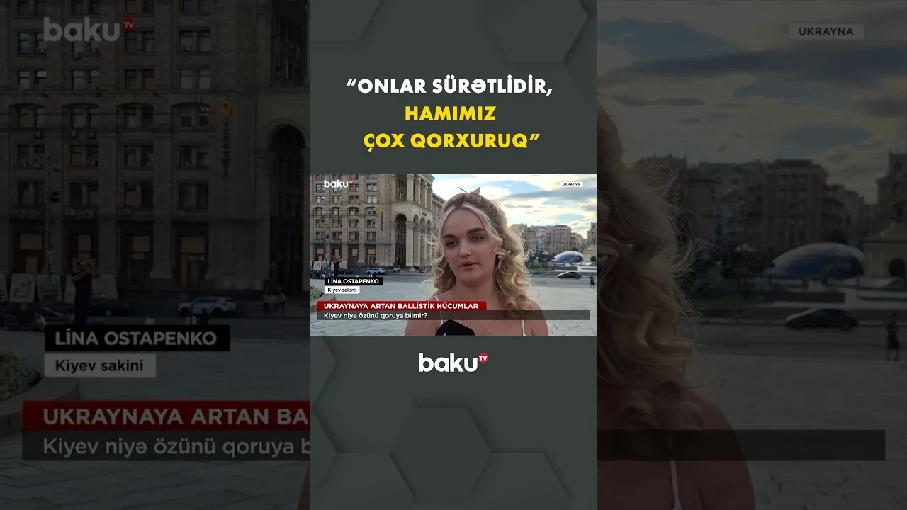 Kiyev sakinləri dəhşət yaşayır - Baku TV