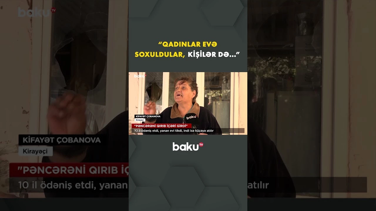 Kirayəçi ilə ev sahibi arasında nə baş verib? - Baku TV
