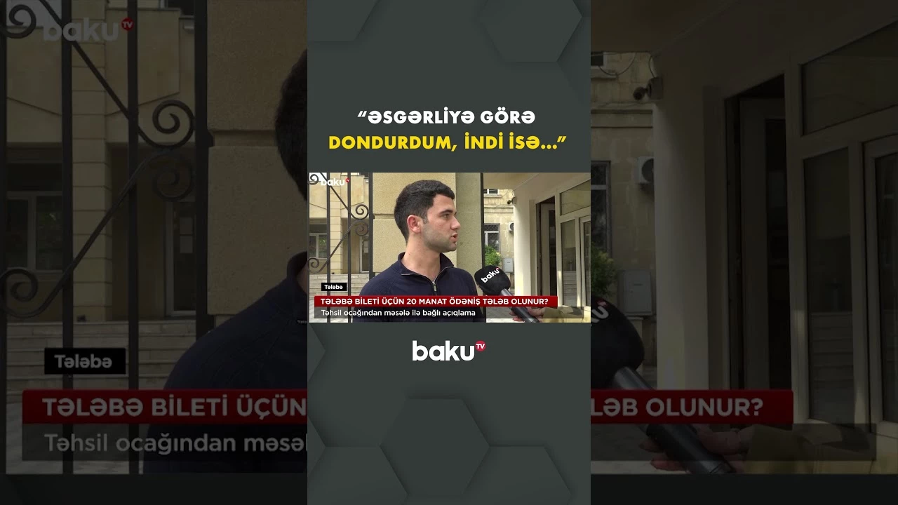 Universitet tələbəsi iddialara qarşı qəti mövqe bildirdi - Baku TV