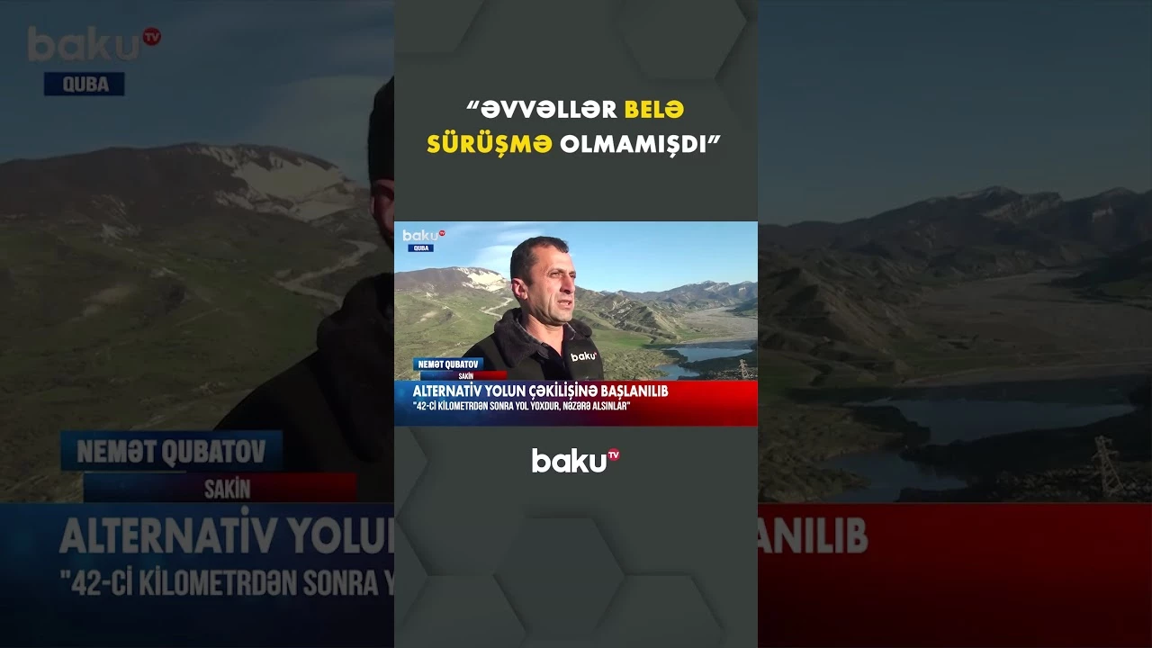 Qubada torpaq sürüşməsindən sonra kəndlərlə əlaqə kəsilib - Baku TV