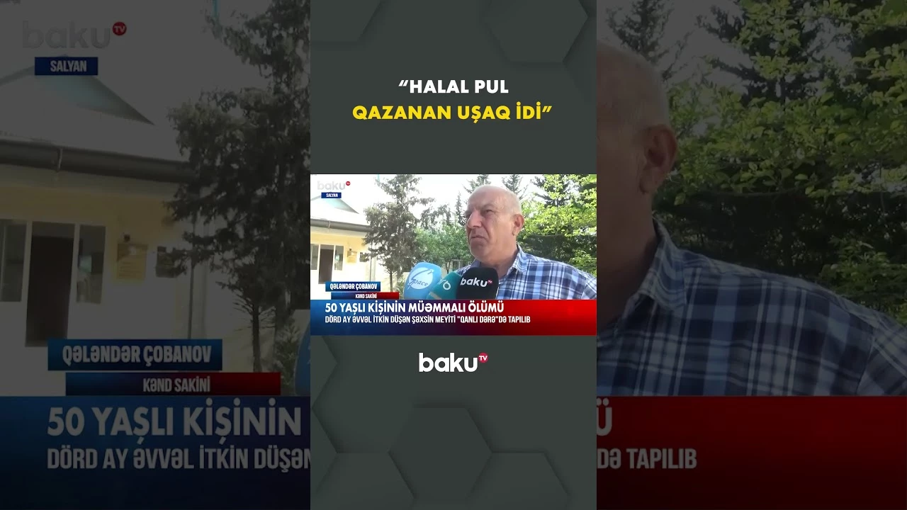 4 ay əvvəl itkin düşən şəxsin meyiti tapıldı - Baku TV