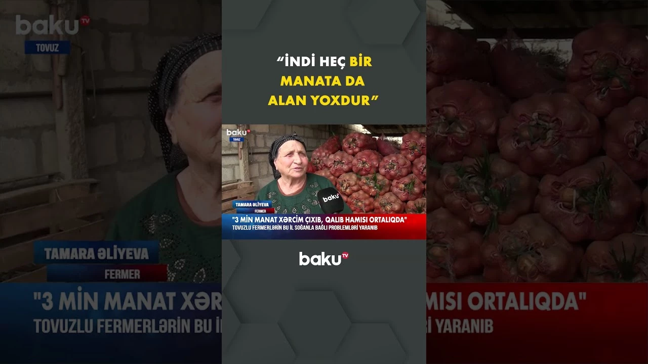 "Heç kim gəlib deməz ki, bunu alaq aparaq" | Tovuzlu fermer - Baku TV