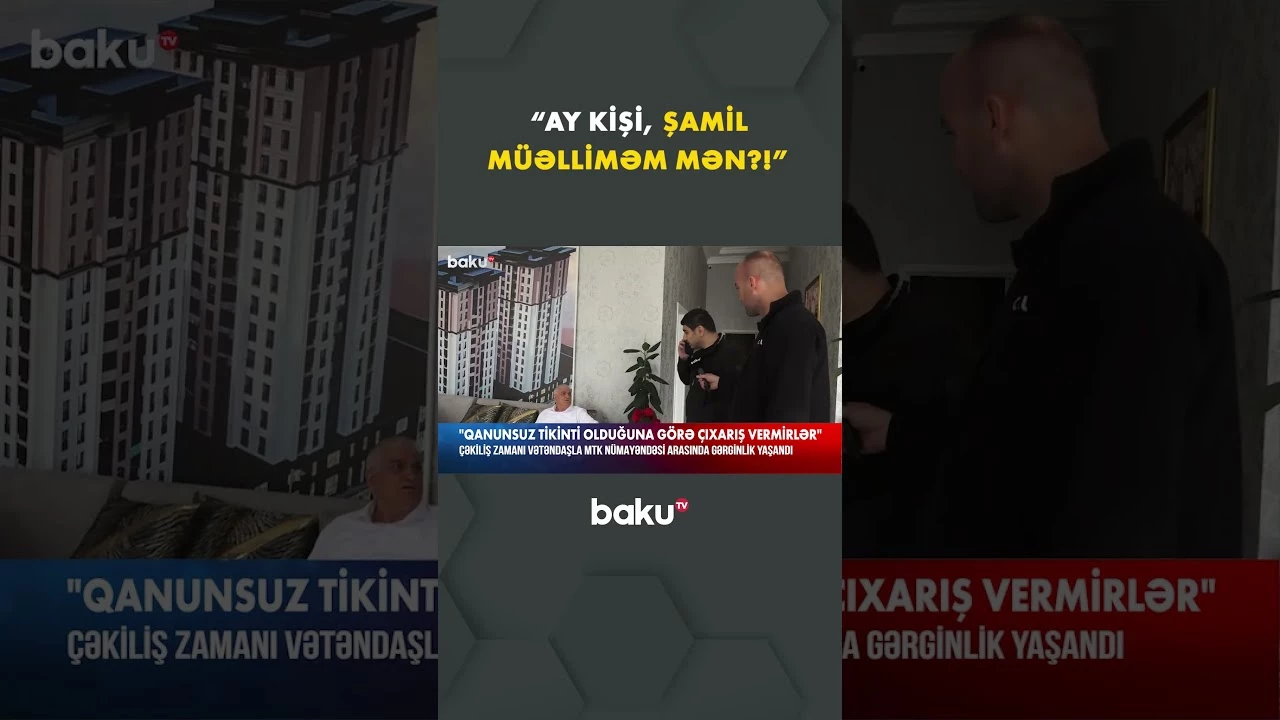 MTK-nın ofisində çəkiliş zamanı qalmaqal - Baku TV