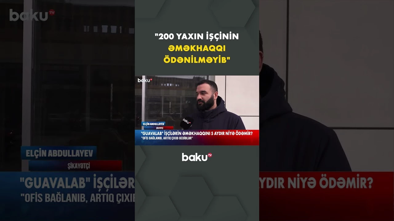 Hüquqları pozulan işçilər etiraz edir - Baku TV