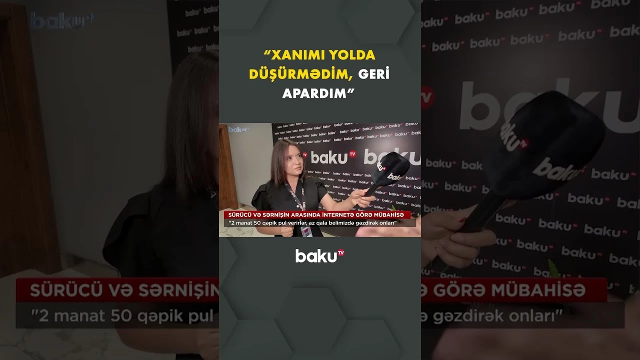 Videosu gündəm olan taksi sürücüsü danışdı - Baku TV