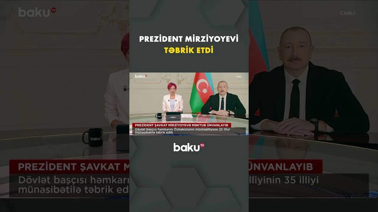 İlham Əliyev Şavkat Mirziyoyevə təbrik məktubu ünvanlayıb - Baku TV