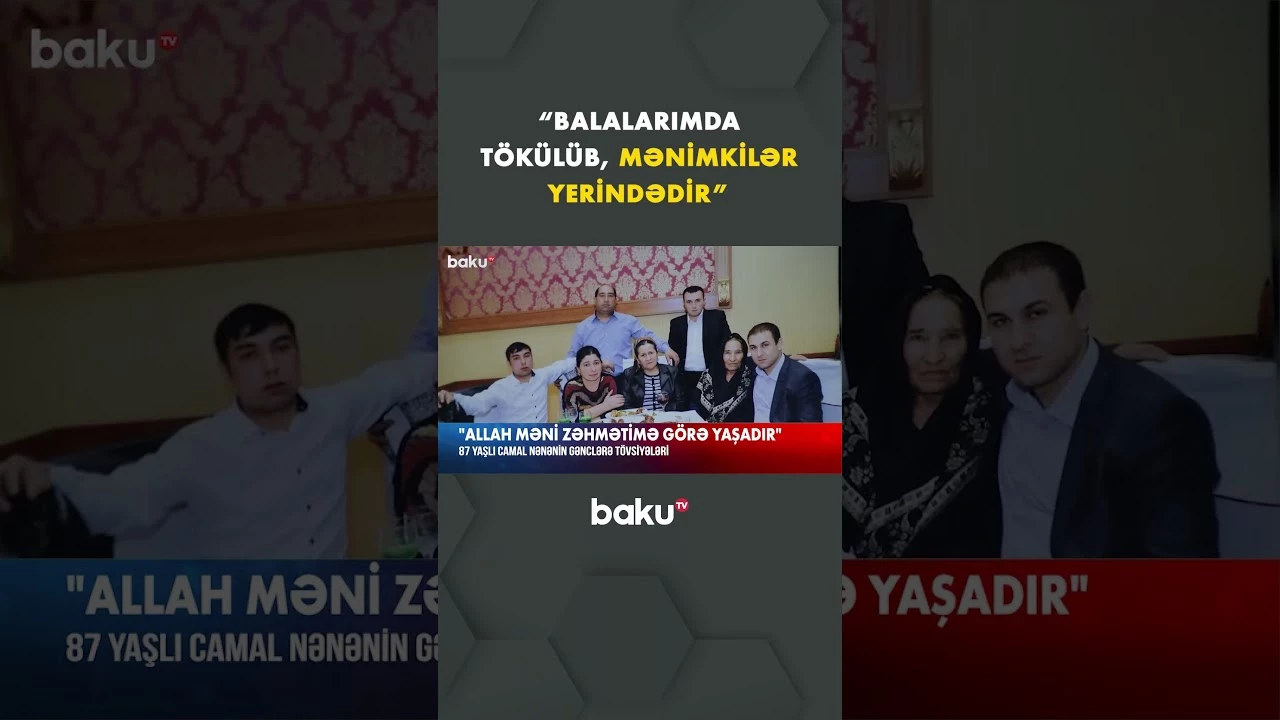 Camal nənə sağlamlığını necə qoruduğundan danışdı - Baku TV