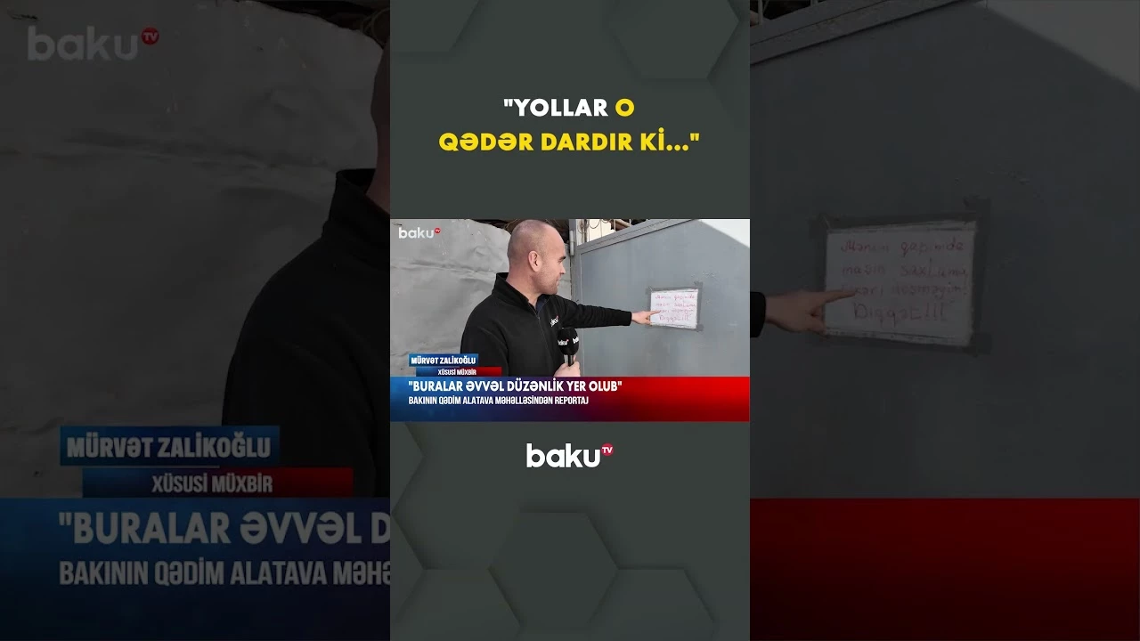 Alatavada vəziyyət: Dar küçələr və yollar - Baku TV