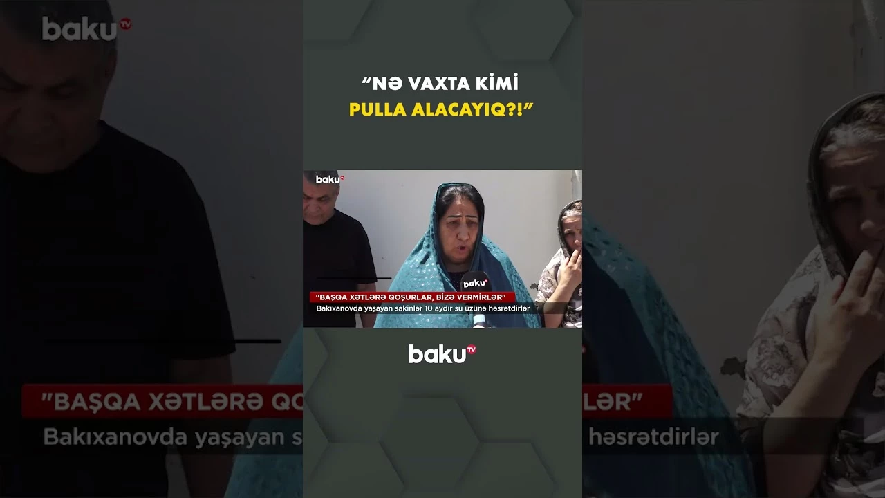 Bakıxanovda sakinlər çıxılmaz durumda - Baku TV