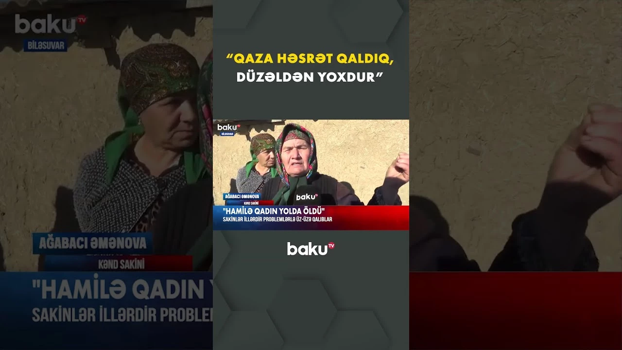 Mavi yanacağa həsrət qalan kəndlilər - Baku TV