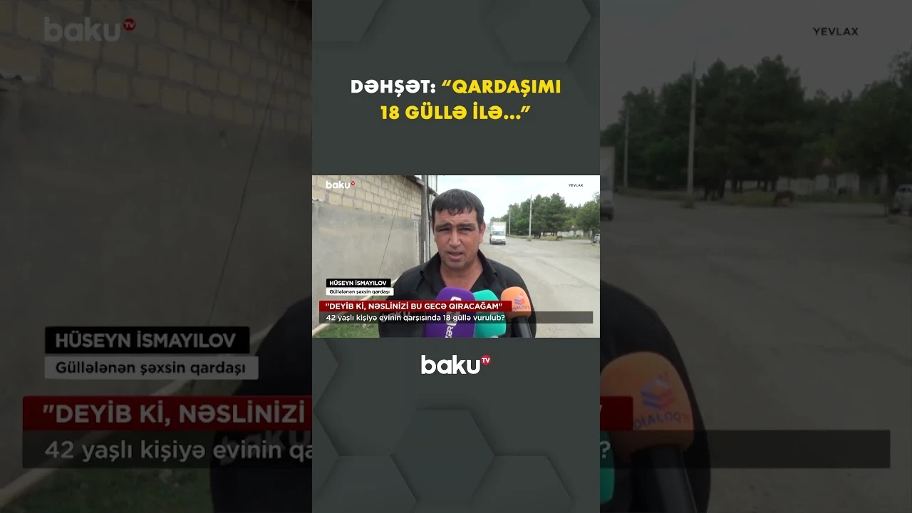 Yevlaxda qandonduran hadisə - Baku TV