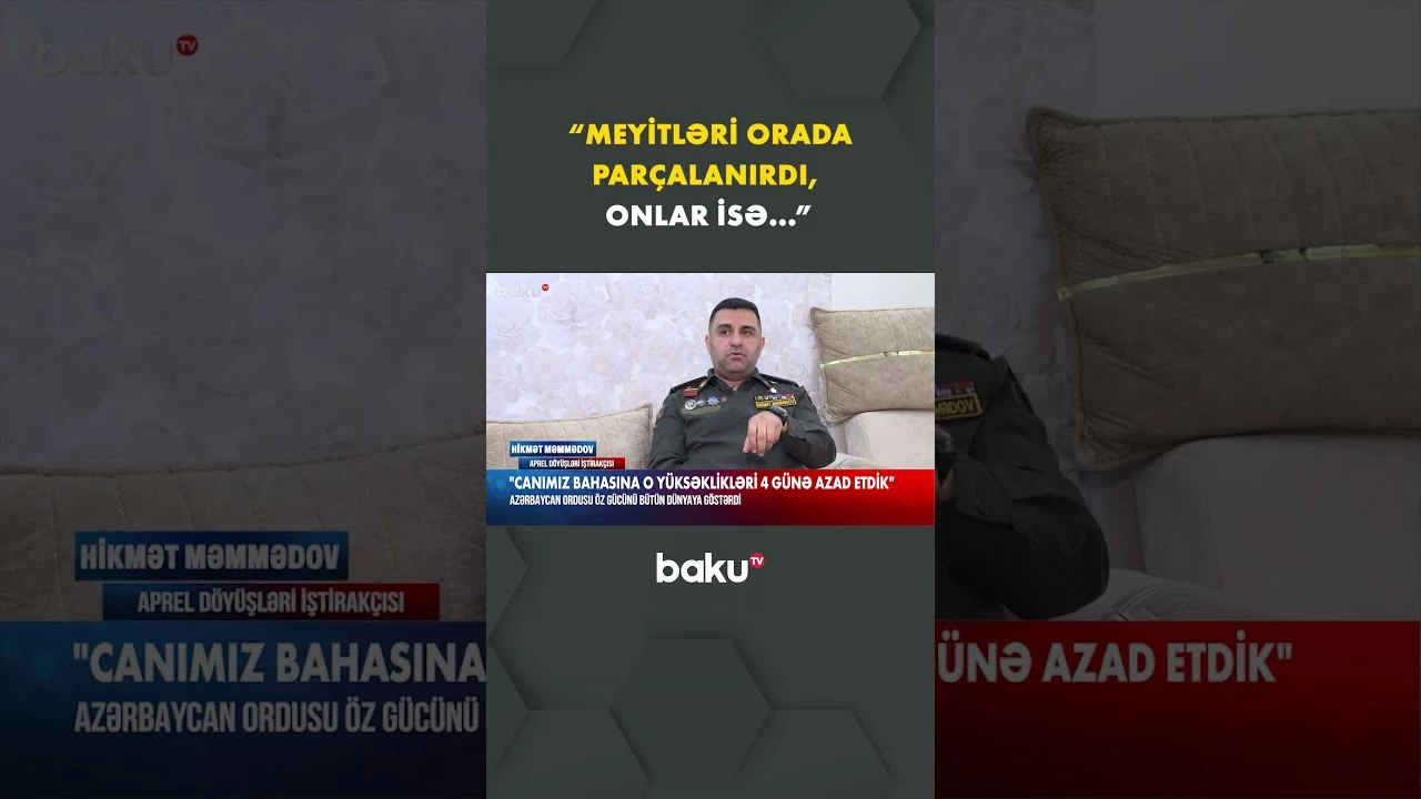 Aprel döyüşləri iştirakçısı danışdı - Baku TV