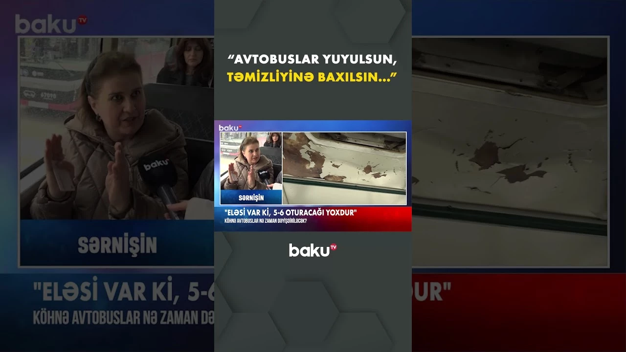 Baxımsız avtobuslar sakinləri canından bezdirdi - Baku TV