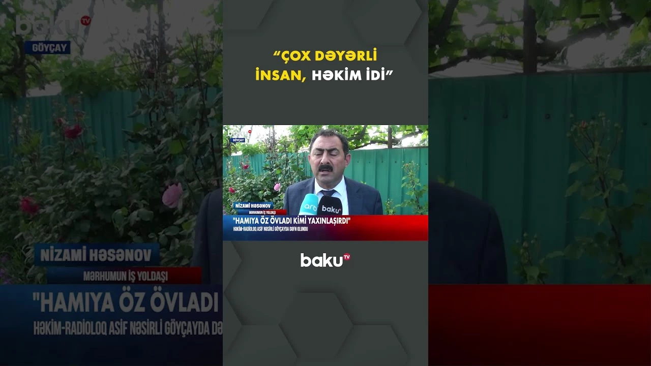 Partlayış nəticəsində vəfat edən Asif Nəsirli son mənzilə yola salındı - Baku TV