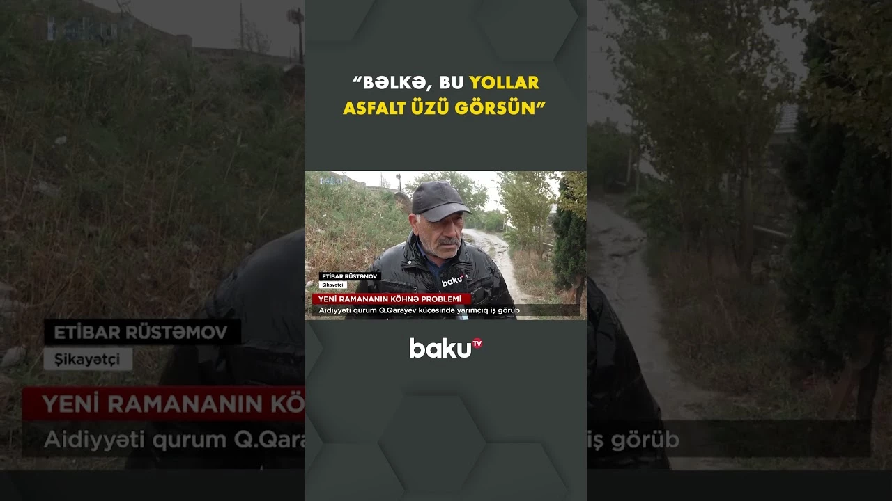 İllərdir həllini tapmayan yol problemi sakinlərə çətin anlar yaşadır - Baku TV