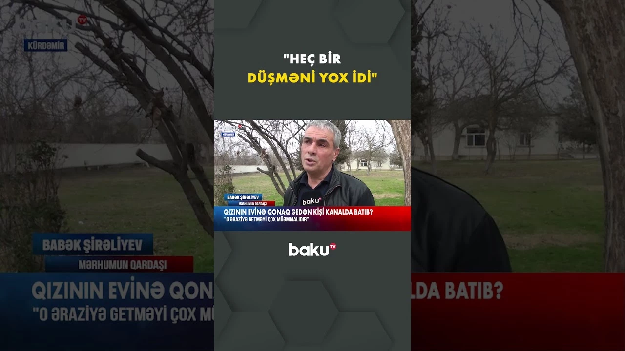İtkin düşən şəxsin meyiti su kanalında tapıldı - Baku TV