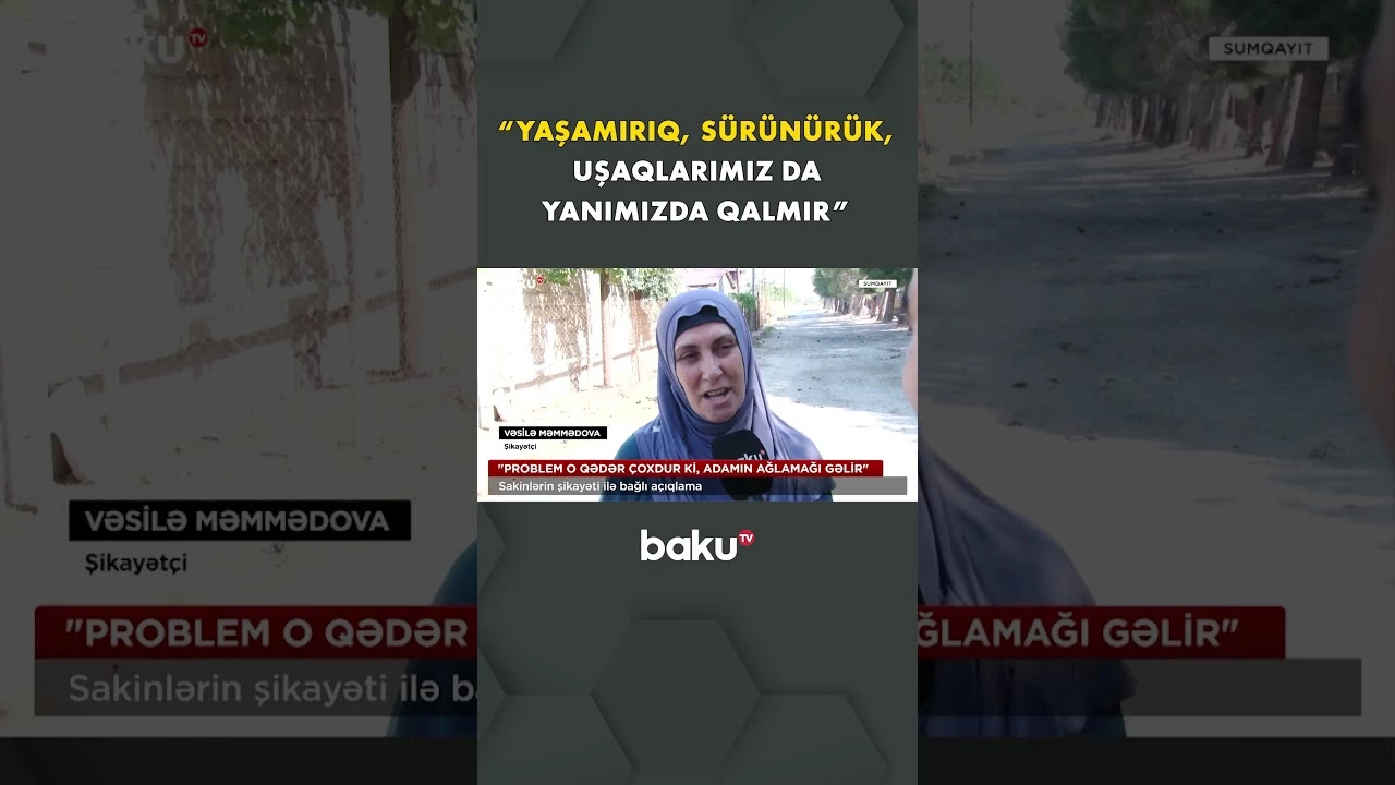 Sumqayıtlılar çarəsiz durumda - Baku TV