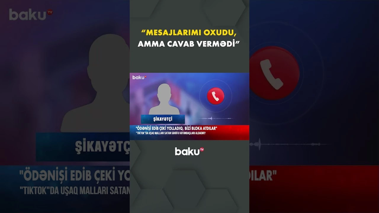 Paltar səhifəsi müştərinin başına oyun açdı - Baku TV