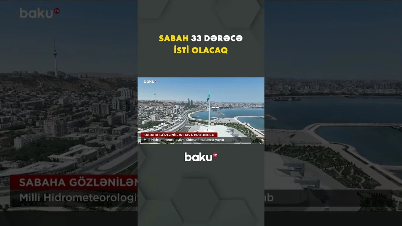 Azərbaycanda sentyabrın 13-də 33 dərəcə isti olacaq - Baku TV