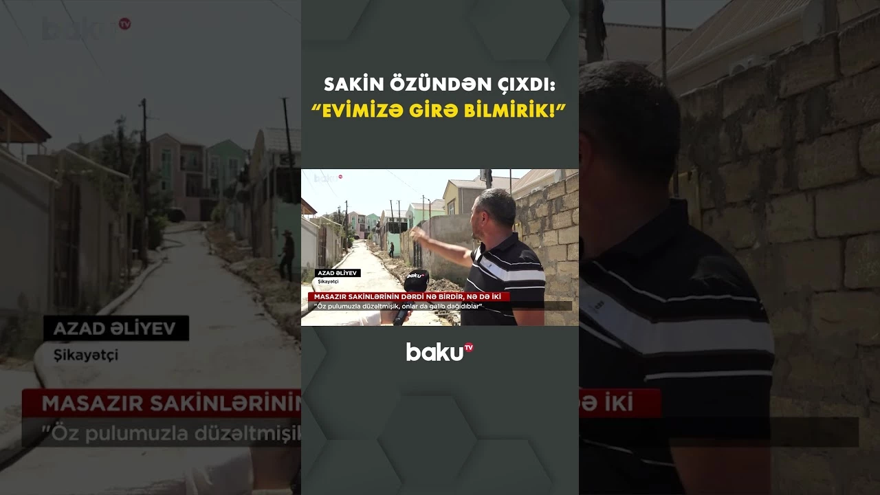 Masazırda yaşamaq mümkün deyil: Sakinlər çarəsiz durumda - Baku TV