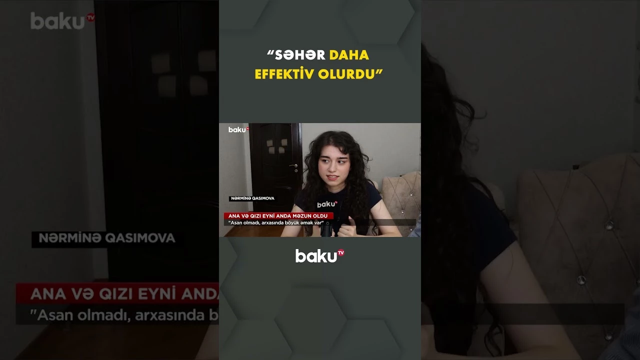 "Səhər tezdən başlayırdıq oxumağa" | Ana və qızı eyni anda məzun oldu - Baku TV