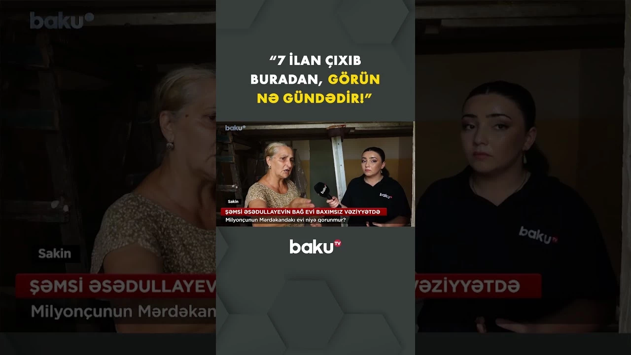 “Heç kim baxmır” | Milyonçunun Mərdəkandakı bağ evi niyə bu haldadır? - Baku TV