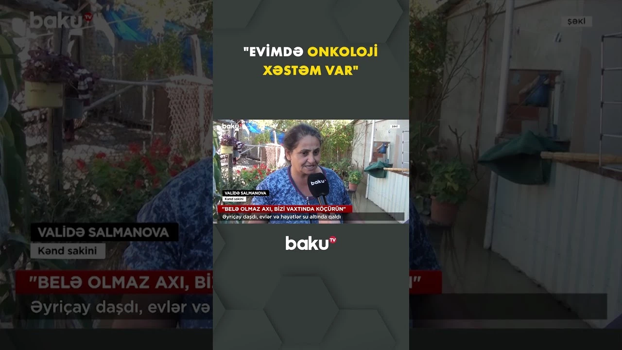 Kənd sakini düşdüyü ağır vəziyyətdən danışdı - Baku TV