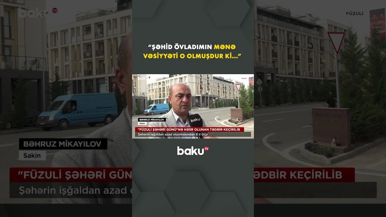 Füzuli sakinləri azadlığın 6-cı ildönümünü tədbirlərlə qeyd etdi - Baku TV