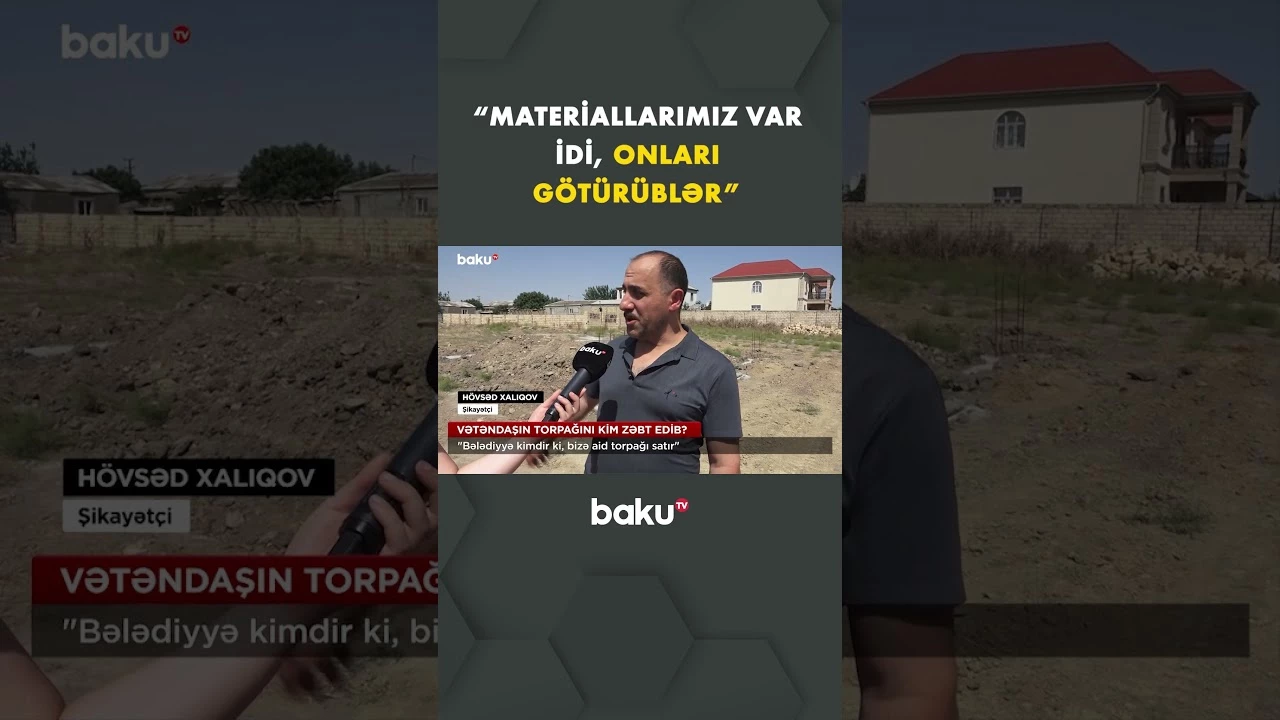 Masazırda eyni torpaq iki ayrı şəxsə satılıb? - Baku TV