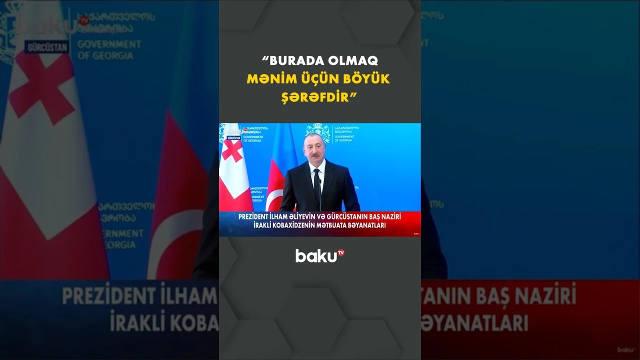Gürcüstan və Azərbaycan hər zaman olduğu kimi bir yerdədir | Prezident - Baku TV