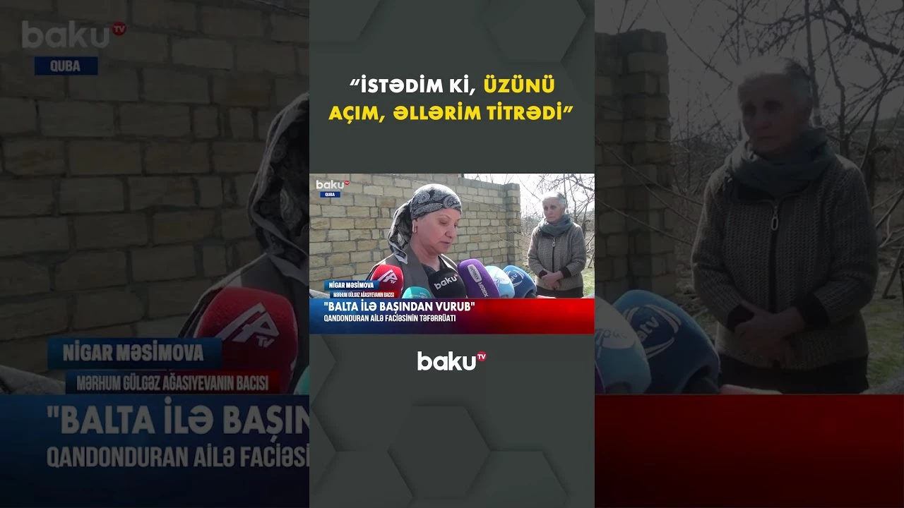 Qubada faciə | Balta ilə həyatına son qoydu - Baku TV