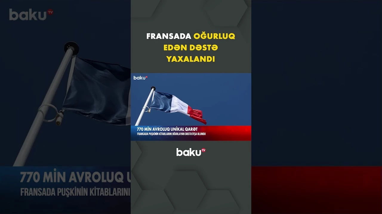 Fransada oğurluq edən dəstə polis tərəfindən yaxalandı - Baku TV