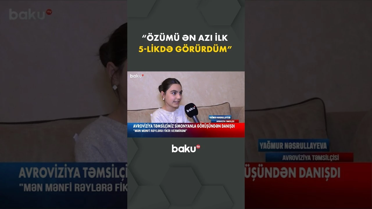 Avroviziya təmsilçimiz Simonyanla görüşündən danışdı - Baku TV