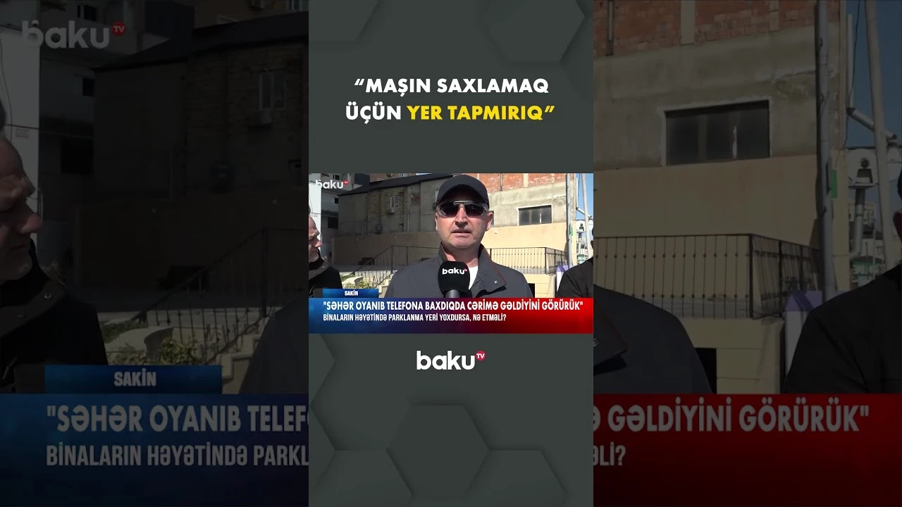 Bina sakinləri avtomobil saxlamaq üçün yer tapa bilmir - Baku TV
