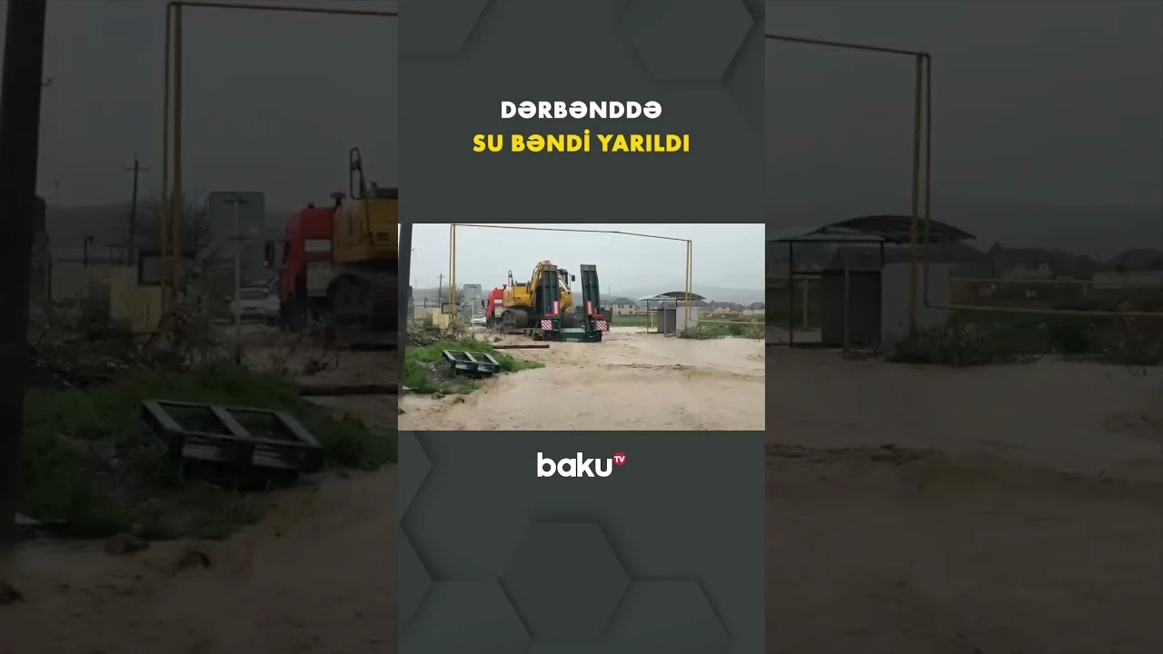 Dərbənd su altında qaldı: Kütləvi təxliyə - Baku TV