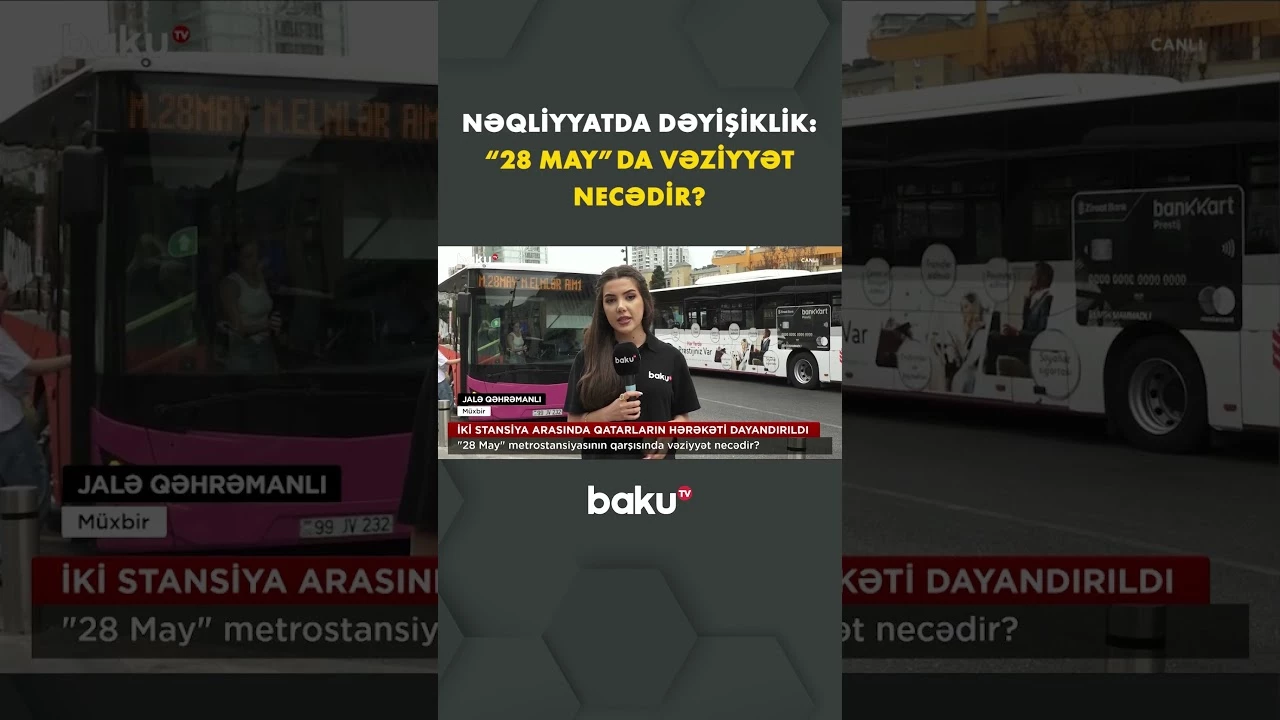 Metronun təmiri dövründə hərəkət necə təşkil edilib? - Baku TV