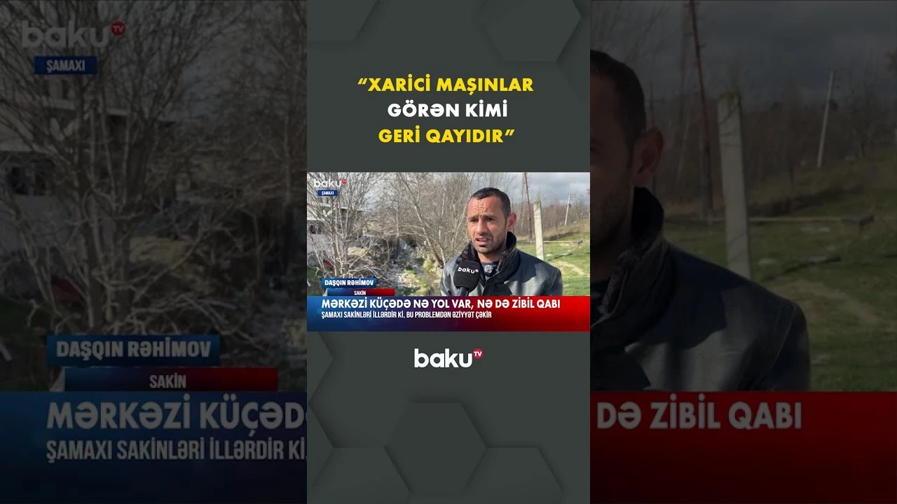 Şamaxı sakinləri problemlərini Baku TV-yə danışdı - Baku TV