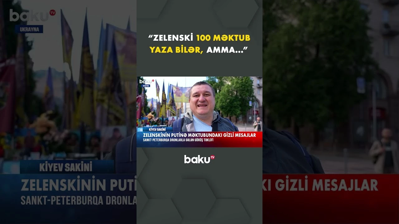 Zelenskinin məktubunda diqqətçəkən detallar - Baku TV