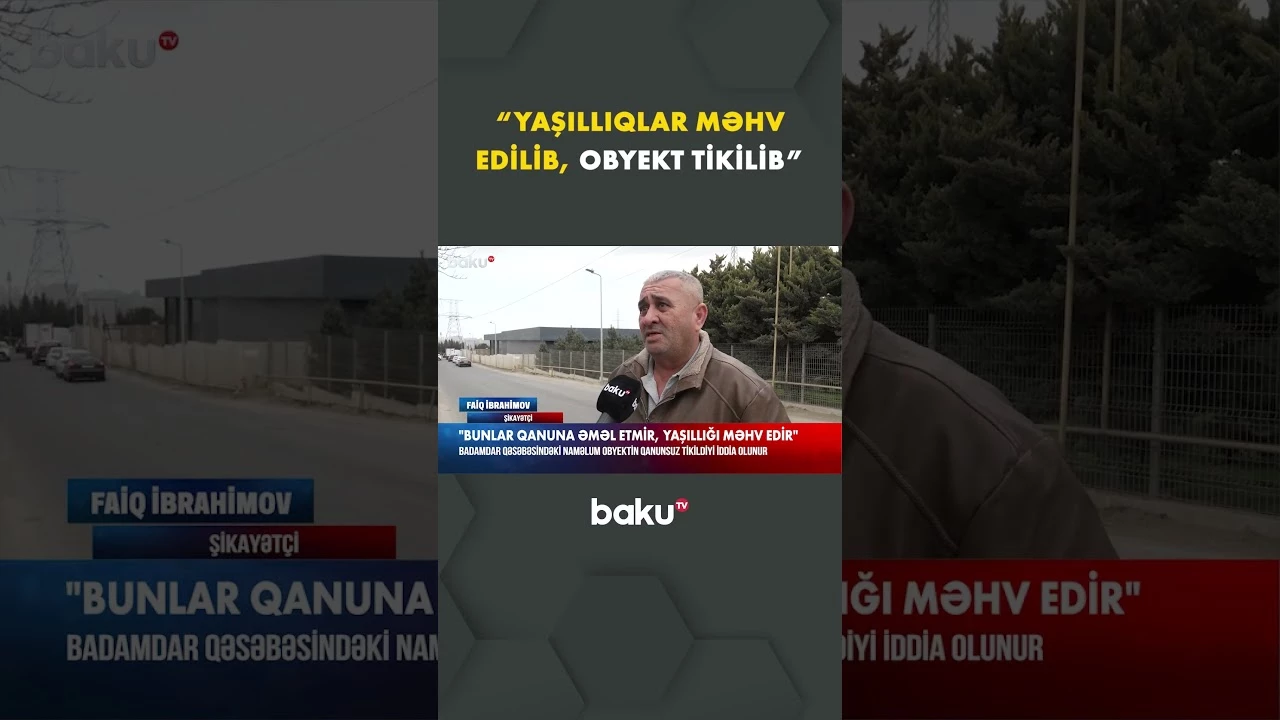 Badamdar sakinlərini narahat edən məsələ - Baku TV