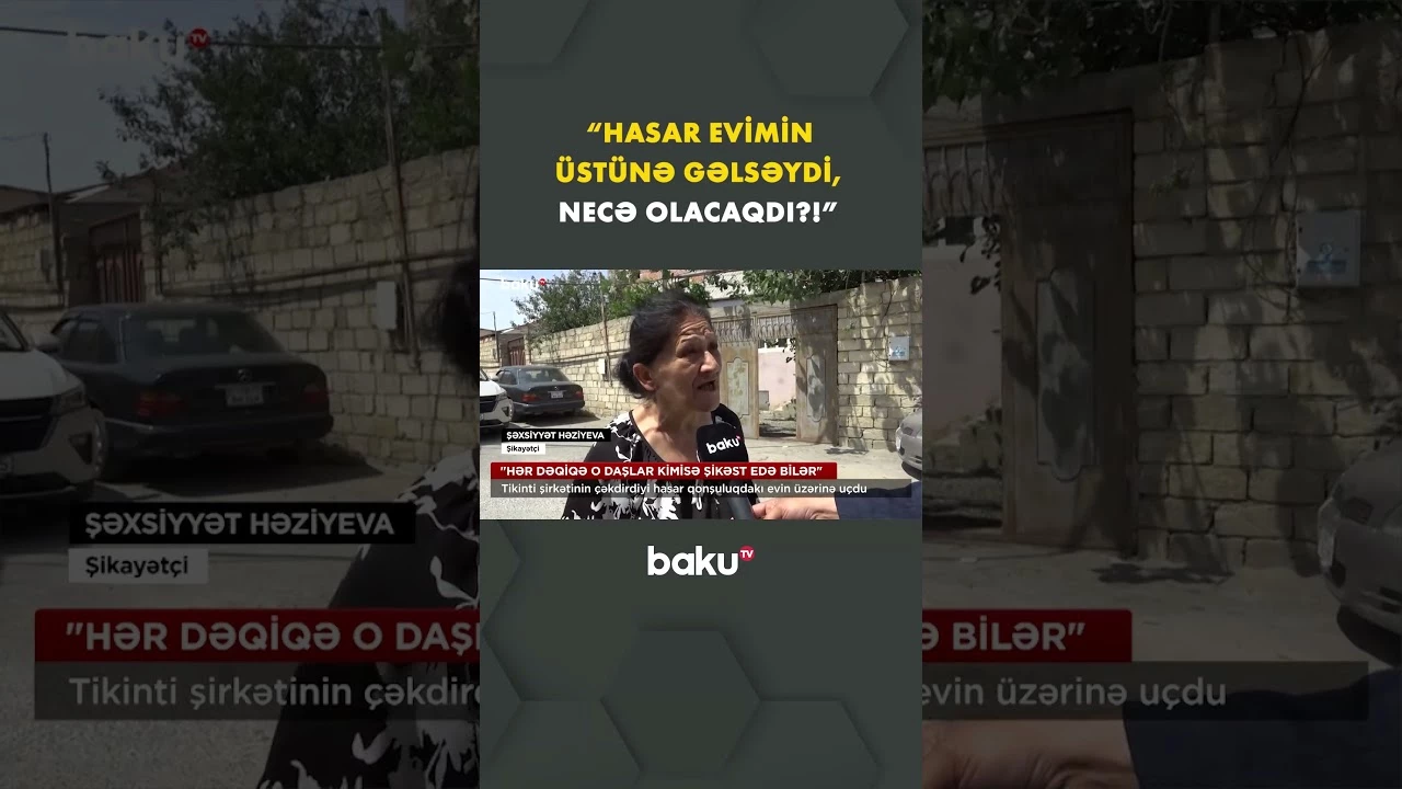 Sakinin başına oyun açan tikinti şirkəti suallardan qaçdı - Baku TV