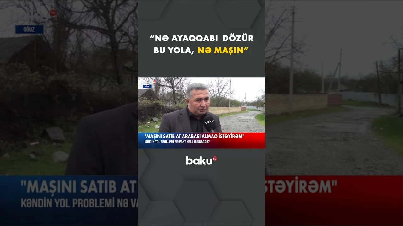 "Kənddə adam da qalmayıb, hamı köçüb gedir" | Yol problemi sakinləri təngə gətirib - Baku TV