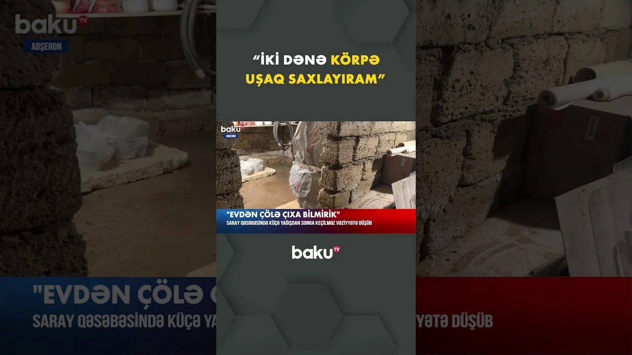 "Kanalizasiya tutulur, həyəti pis günə qoyur" - Baku TV