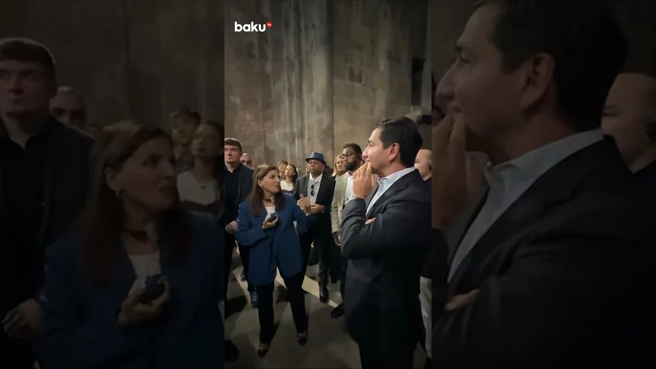 Xarici diplomatlar Gəncəsər monastır kompleksini ziyarət ediblər - Baku TV