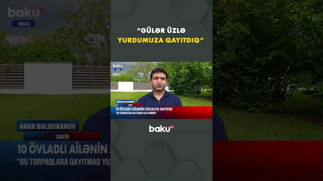 10 ailə Xocalıya köçürülüb | Doğma yurda qayıdış prosesi davam edir - Baku TV