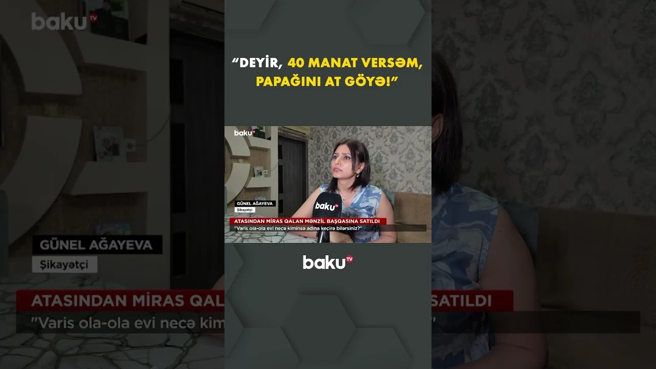 Miras qalan mənzillə bağlı şok iddia - Baku TV
