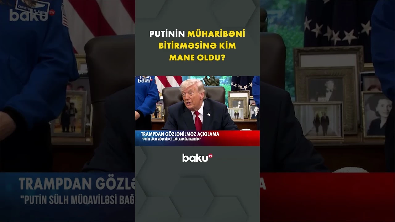 Trampdan gözlənilməz açıqlama: Putin ona nə təklif edib? | "Ukrayna uduzdu, amma..." - Baku TV