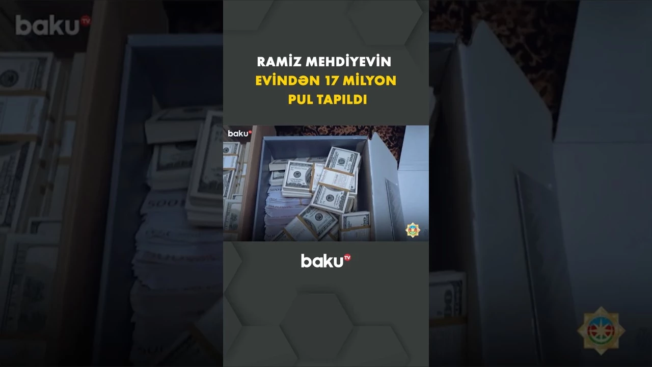 Ramiz Mehdiyev cinayət yolu ilə əldə edilən 17 milyon manatdan artıq vəsaiti leqallaşdırıb - Baku TV