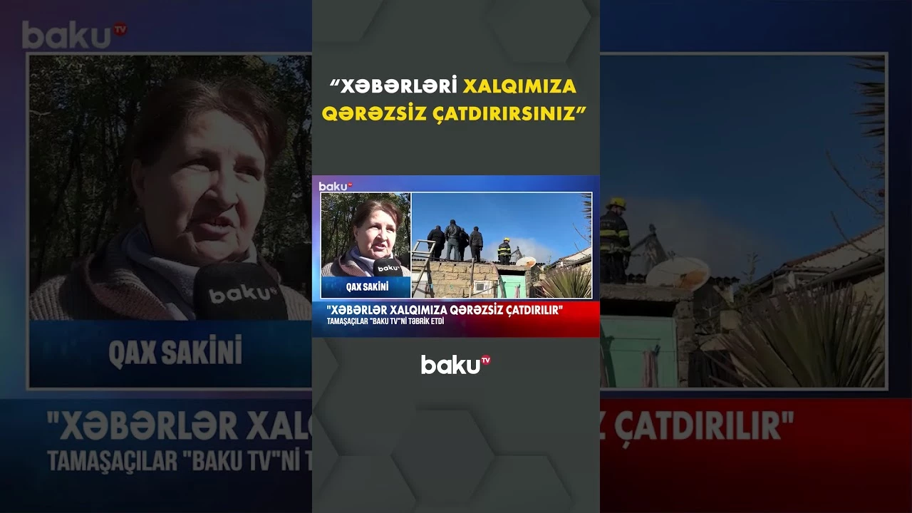 Qax sakini "Baku TV"ni təbrik etdi - Baku TV