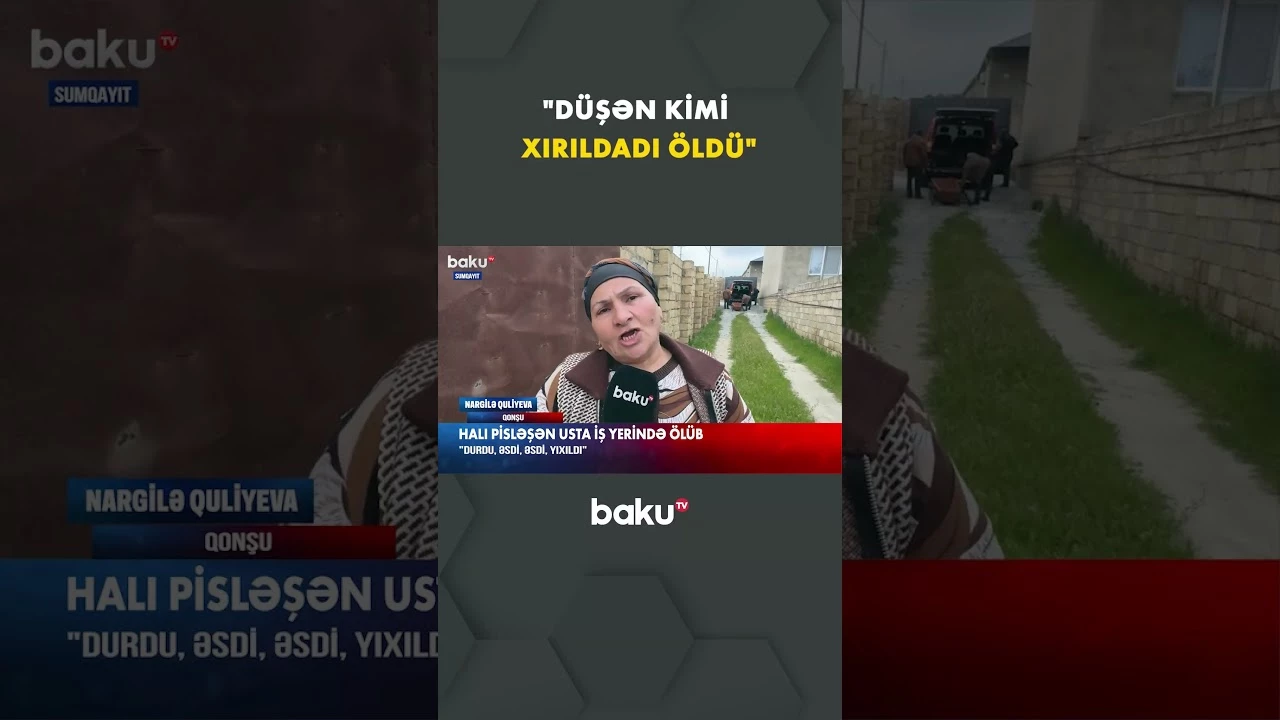 Sumqayıtda usta iş zamanı qəfil dünyasını dəyişib - Baku TV